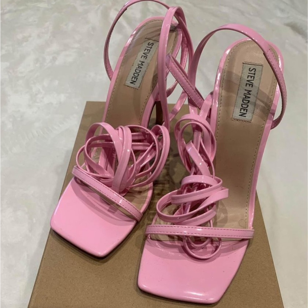 Steve Madden Patten Pink High Heals Size 9.